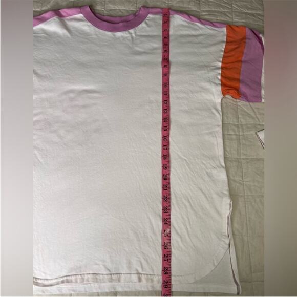 Revolve X L Space To The Limit Pink & Orange Oversized Pullover Tee - Small - Picture 10 of 13
